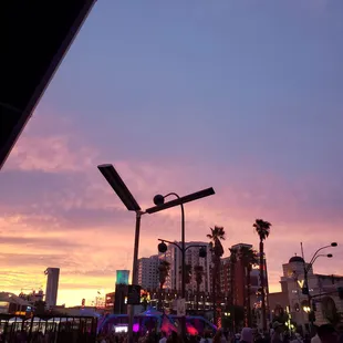 Sun set view from the main entrance