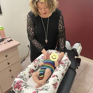 Baby adjustment with Dr Amanda