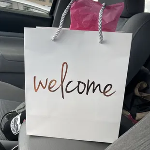 Welcome bag!