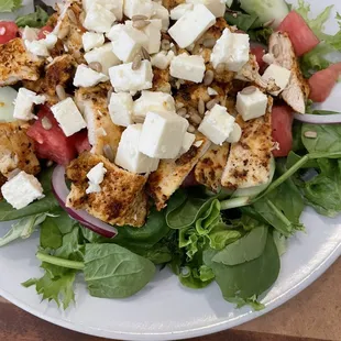 Cajun Chicken Watermelon Salad