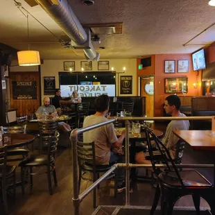 people sitting at tables