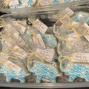 Positano patterned elegance-oops ! We mean "elephants"! For a baby shower with class.