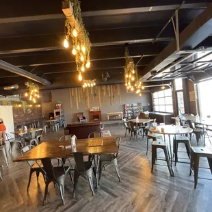 the interior of the restaurant