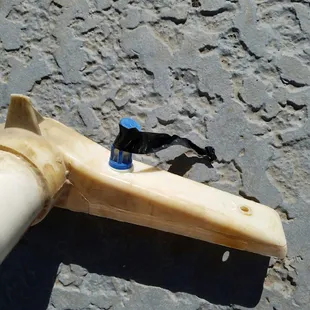 Nice fix job lifeguard pool service takes apart your filter breaks parts inside it wraps black electrical tape