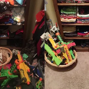 Playroom organization done by LifeSquire