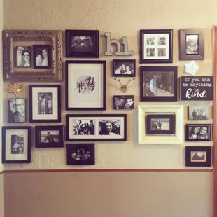 My sentimental wall gallery that LifeSquire took care of with very little direction. My heart was giddy!