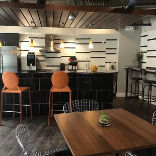Love the open coffee/kitchen area for residents- they also have a Keurig now, which I use all the time!