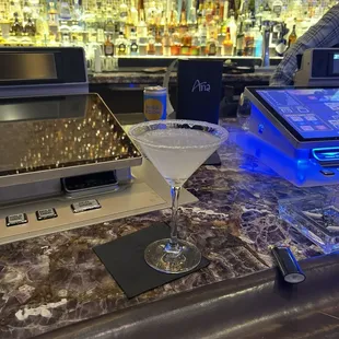 Lemon drop with St-Germain .