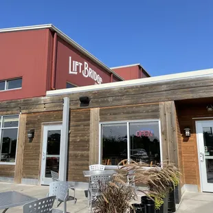 the outside of the building