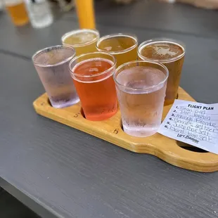 Seltzer's on the left and some brews to the right