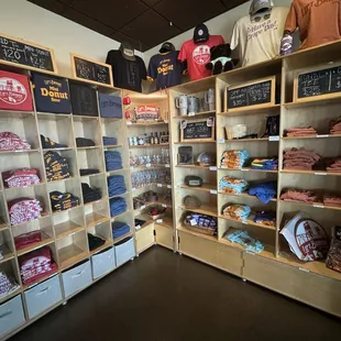 Good selection of merch, tackers, tees and hats!