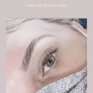 Lash lift &amp; brow wax is the most popular combo service