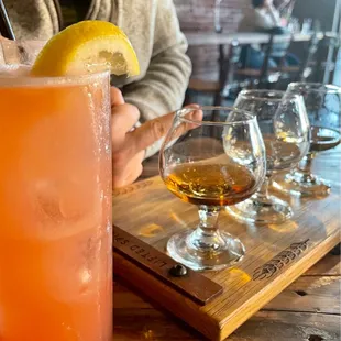 Punch + (2) gin &amp; a whiskey tasting flight!