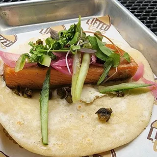 Smoked Salmon Taco