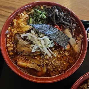 Angry Zuko Ramen Noodles with added pork so good!