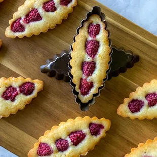 Raspberry Almond Financiers