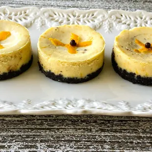 Chocolate Orange
 Mini Cheesecakes