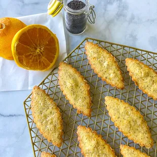 Orange Poppyseed Almond Financiers