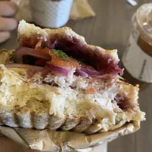 Raspberry Turkey Panini