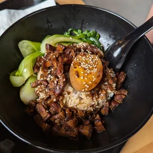 Braised Rice with Pork and Soy Sauce