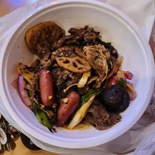 Spicy Stir Fried Hot Pot || IG: @misspiggyeats