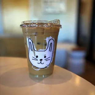 Strawbunny Latte