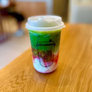 Matcha Strawberry Latte