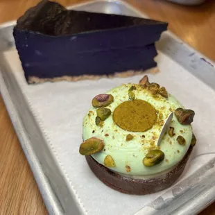Dark Chocolate Pistachio Tort