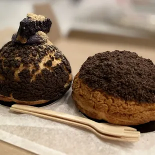 Ube Cream Puff and Cookies and Cream