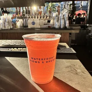 Watermelon dragon fruit  burst sour beer