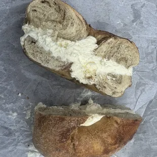 Cinnamon with cream cheese