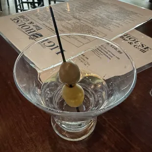 This is a martini, no sips yet.