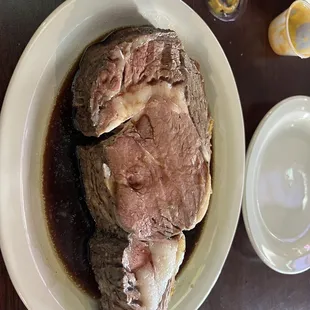 prime rib over cooked way too much fat