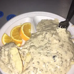 Biscuits are crispy and the gravy is unbelievable. Can't remember the last time i had such a signature dish like this.