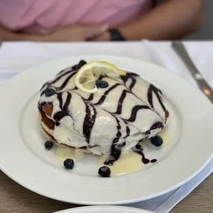 Lemon Blueberry Ricotta Pancakes Special