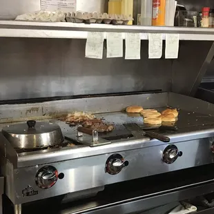Grill inside