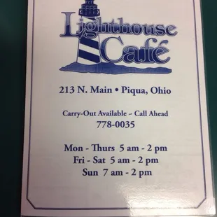 Menu Front