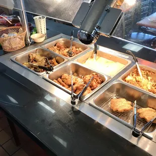 Buffet line......