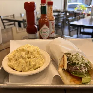 Point Furman with potato salad.