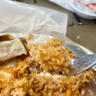 Sticky clumpy rice