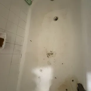 Dirt left from maintenance