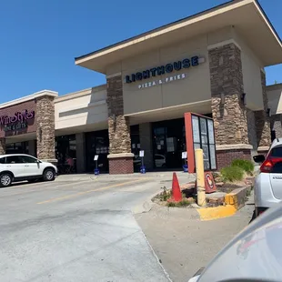 the front of the restaurant