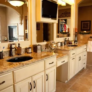 Bathroom double sink renovation