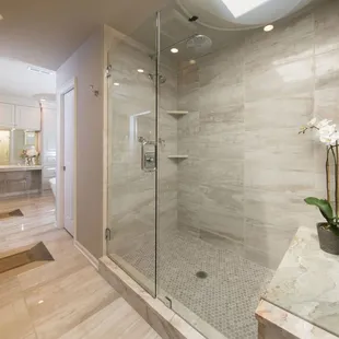 Master bathroom remodel custom shower