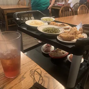 This is how the AYCE family meal arrives!