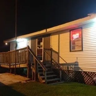 Unprepossessing exterior. Go on through.