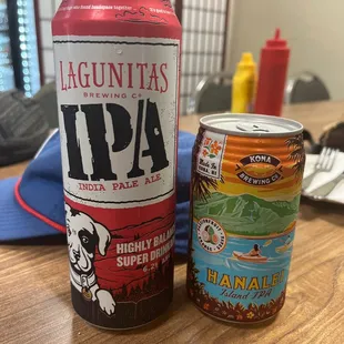 Some beer from the fridge selection