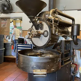 Fresh coffee roasting