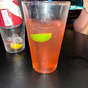 A cherry vodka sour.