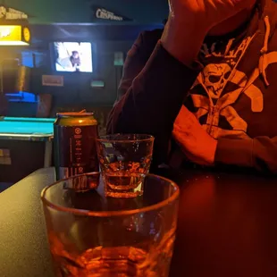 Pool tables, tvs, bourbon, beers, paparazzi shots.